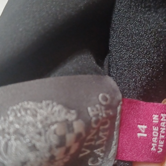 Vince Camuto Black One Shoulder Dress - Picture 3 of 3